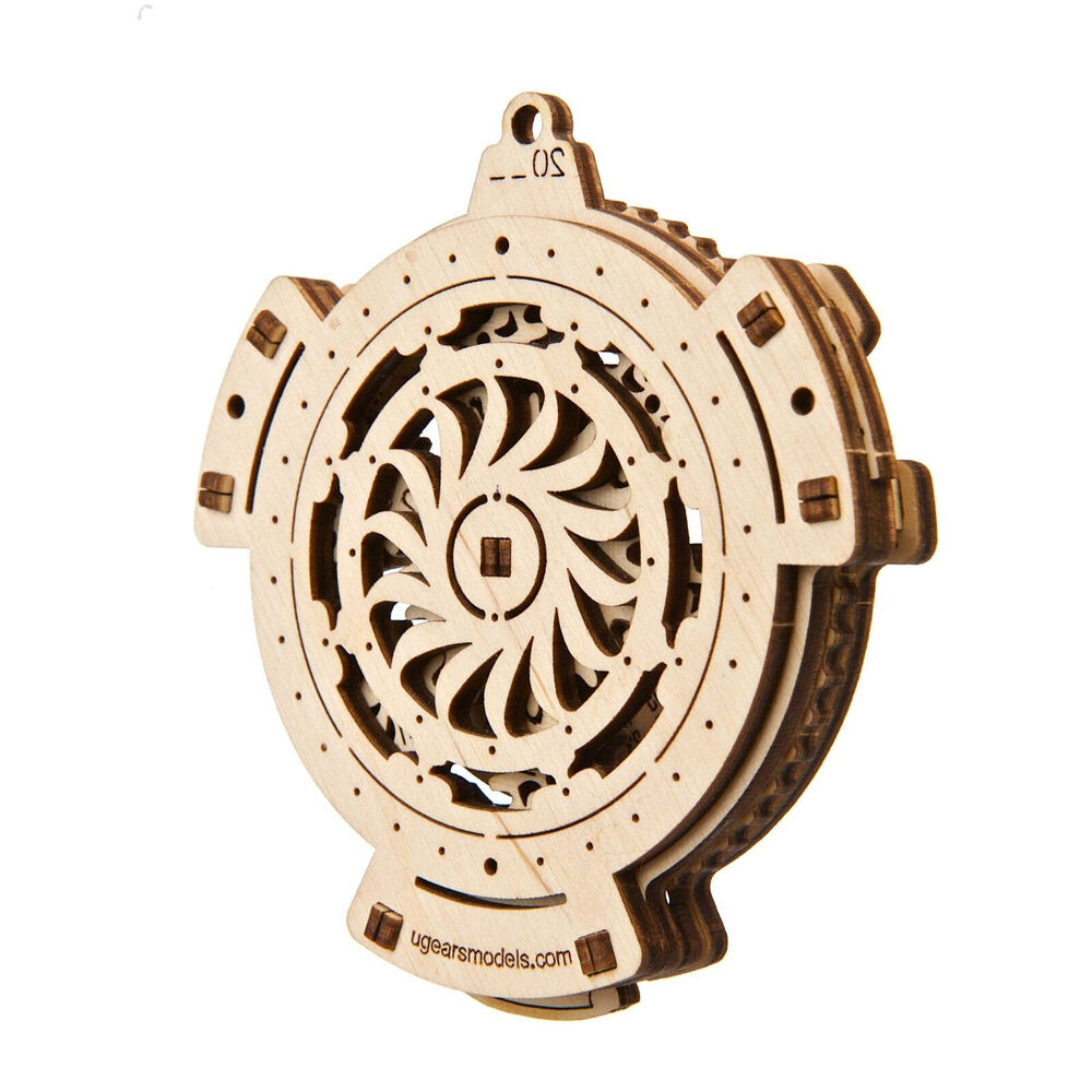 Ugears 24pc Ugears Date Navigator 2.0 3D Wooden Toy 10.5x9.8cm - Brown 8y+ (2 Pack) — image 3