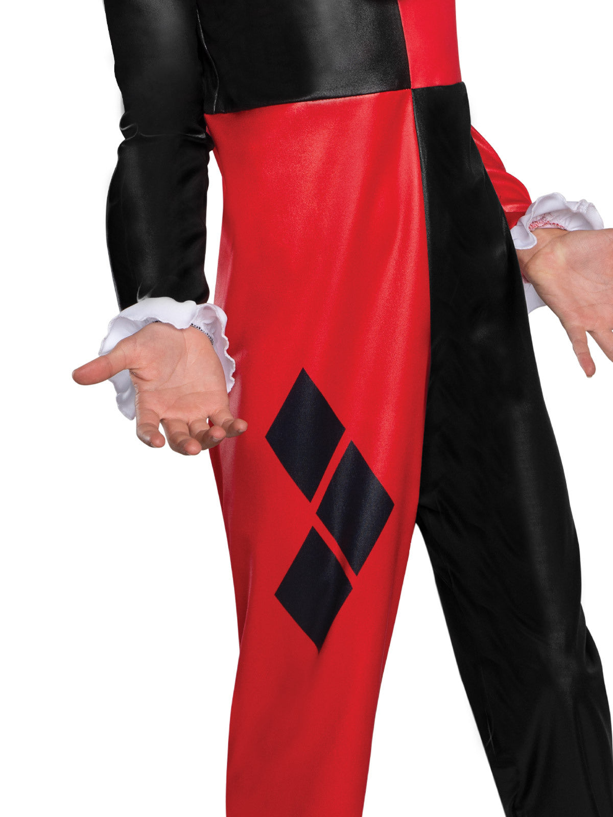 Marvel Dc Comics Harley Quinn Dcshg Kids Jumpsuit Dress Up Halloween Party Costume Size L — image 3