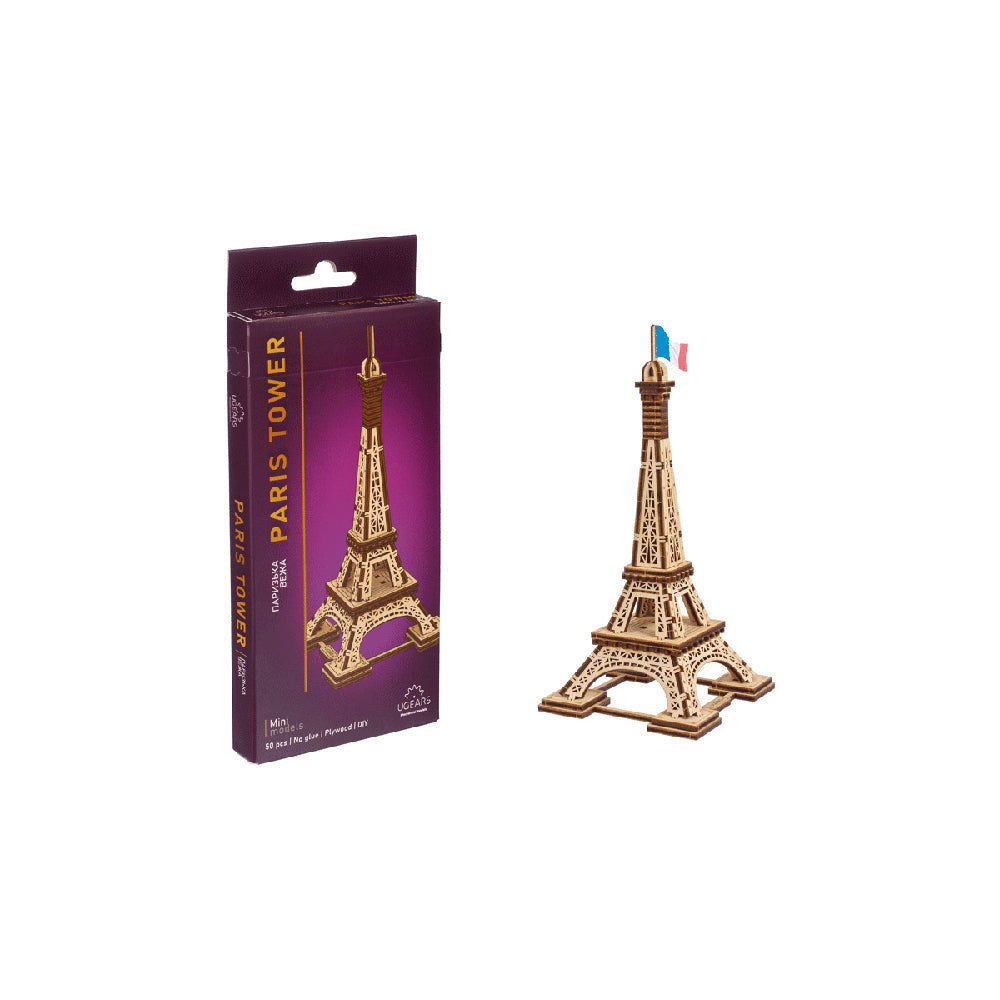 Ugears Paris Tower Wooden 3D Puzzle Educational Toy 14y+ (2 Pack) — image 2