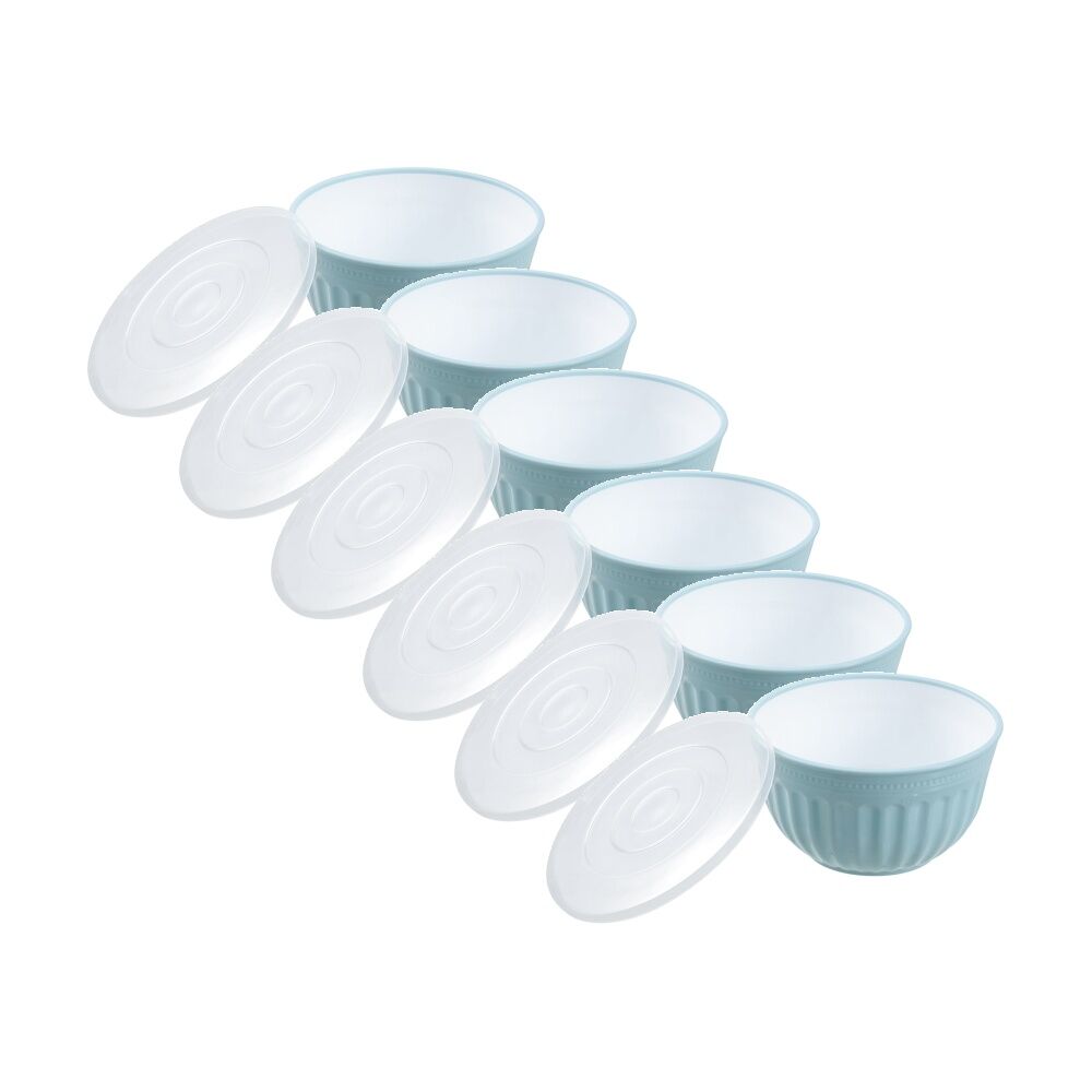 Lemon and Lime Salad Bowl Lidded 3L Food Safe Kitchenware Assorted (6 Pack)