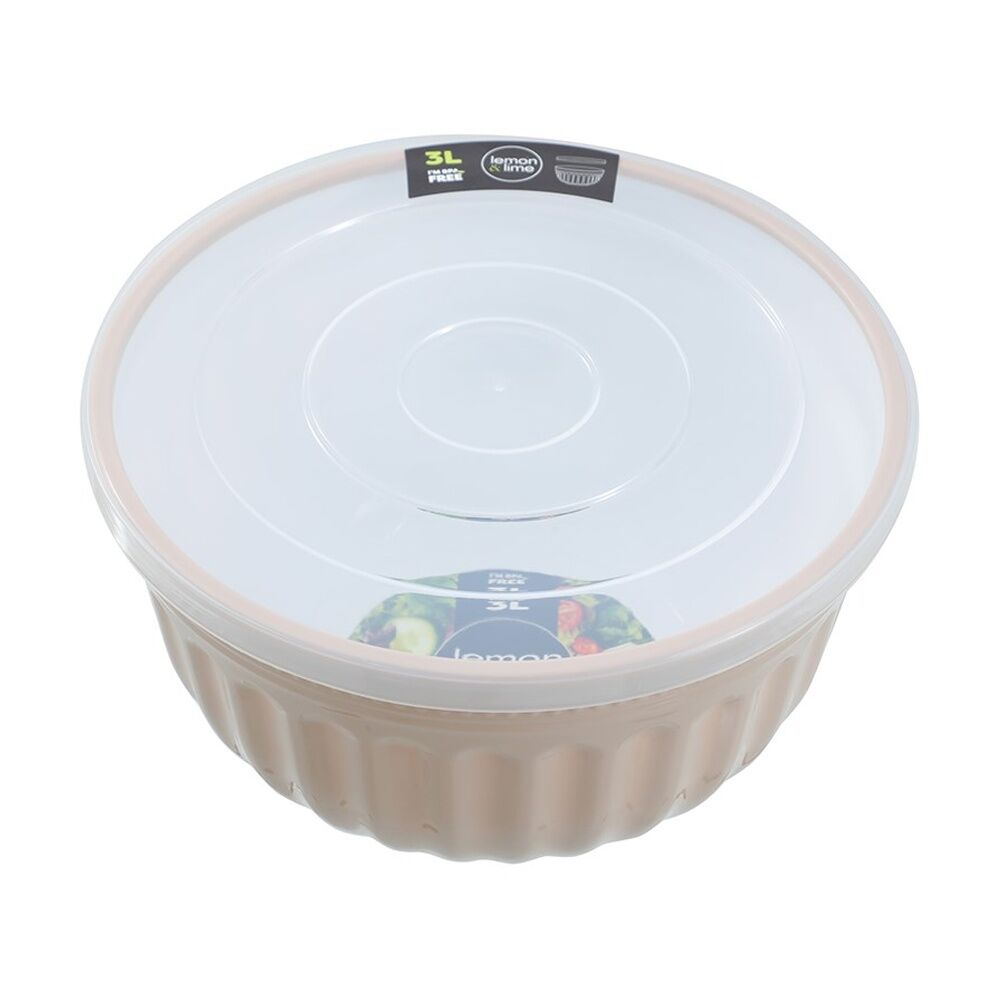 Lemon and Lime Salad Bowl Lidded 3L Food Safe Kitchenware Assorted (6 Pack) — image 8