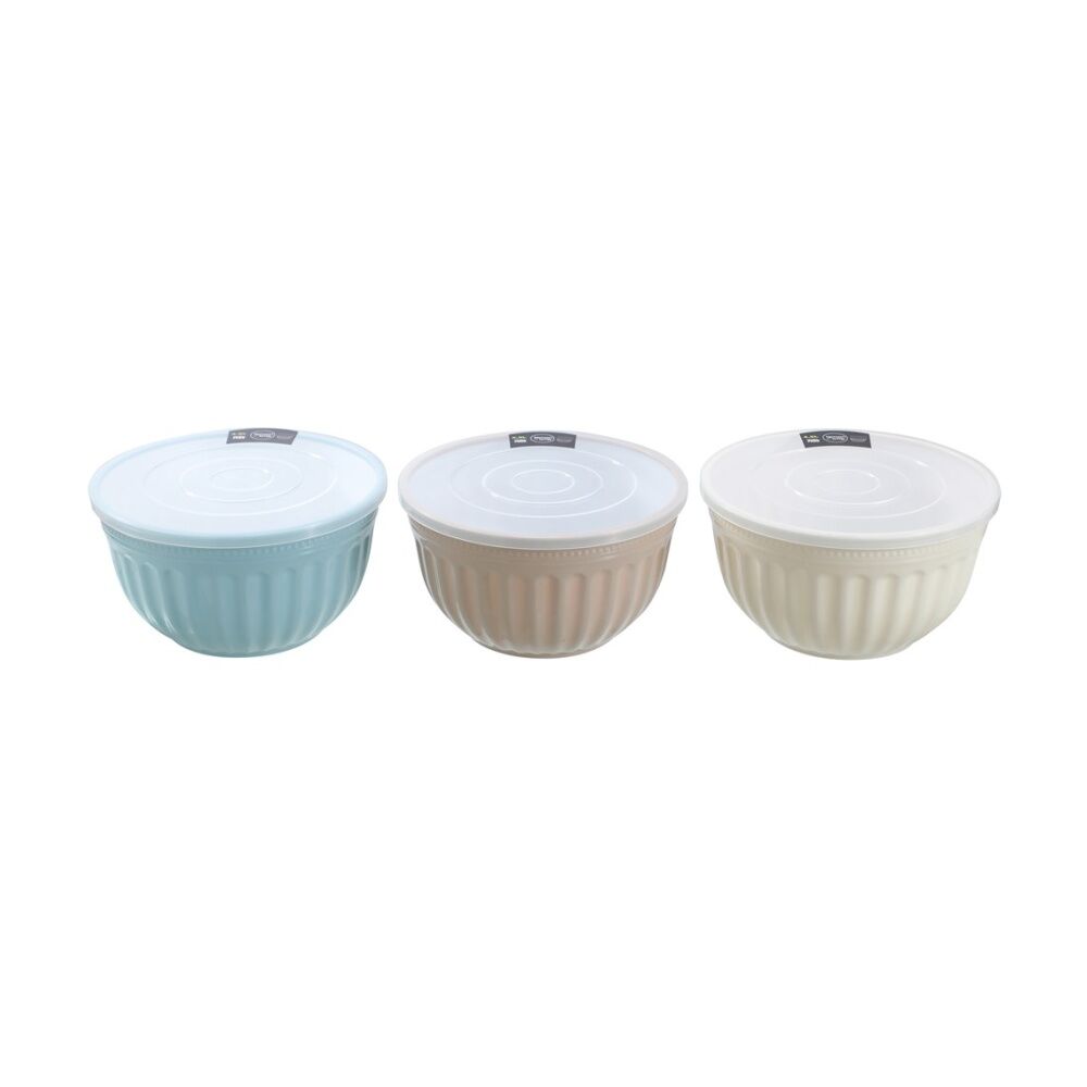 Lemon and Lime Salad Bowl Lidded 4.5L Food Safe Kitchenware Assorted (3 Pack) — image 3