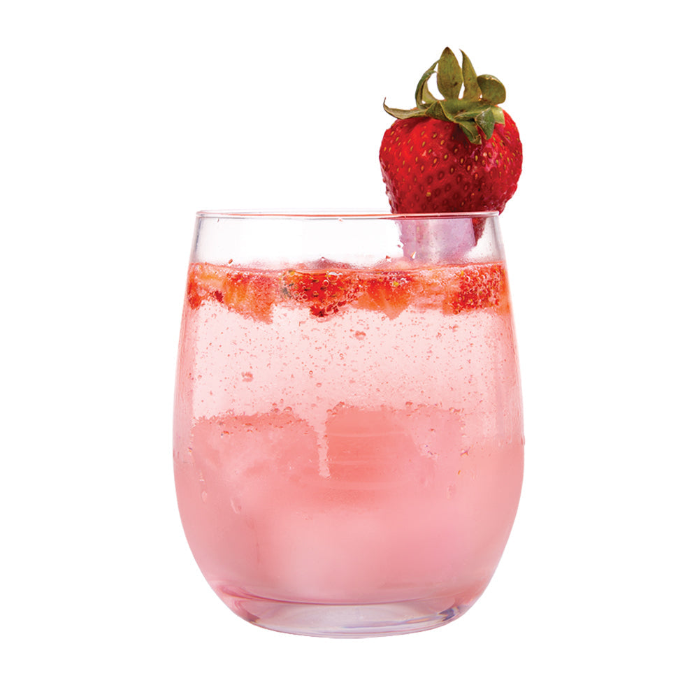 Bartender 6pc Bartender Rose Quartz Gin Stones Reusable Ice Cubes Set w/ Velvet Pouch (2 Pack)
