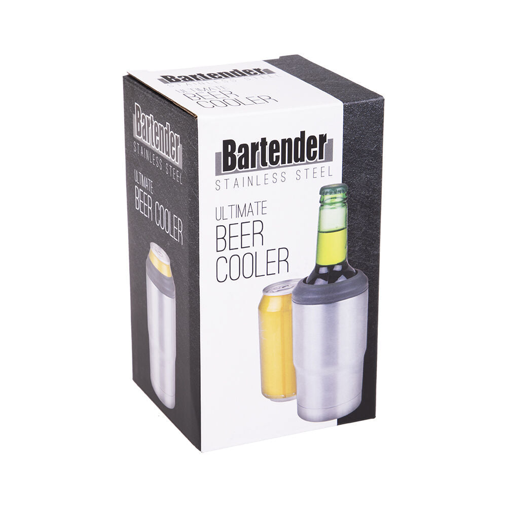 Bartender Silver Stainless Steel Vacuum Insulated Ultimate Beer Cooler — image 2