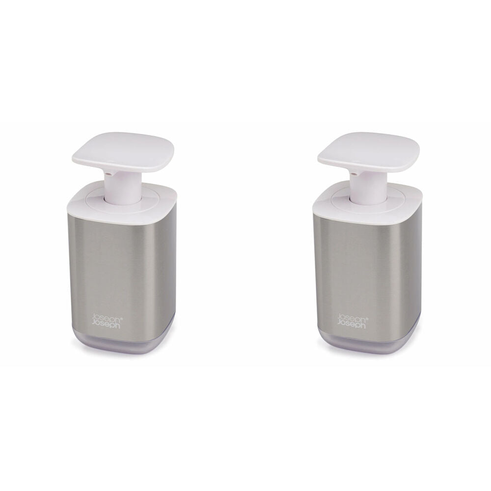 Joseph Joseph Presto Steel Soap Dispenser White (2 Pack)