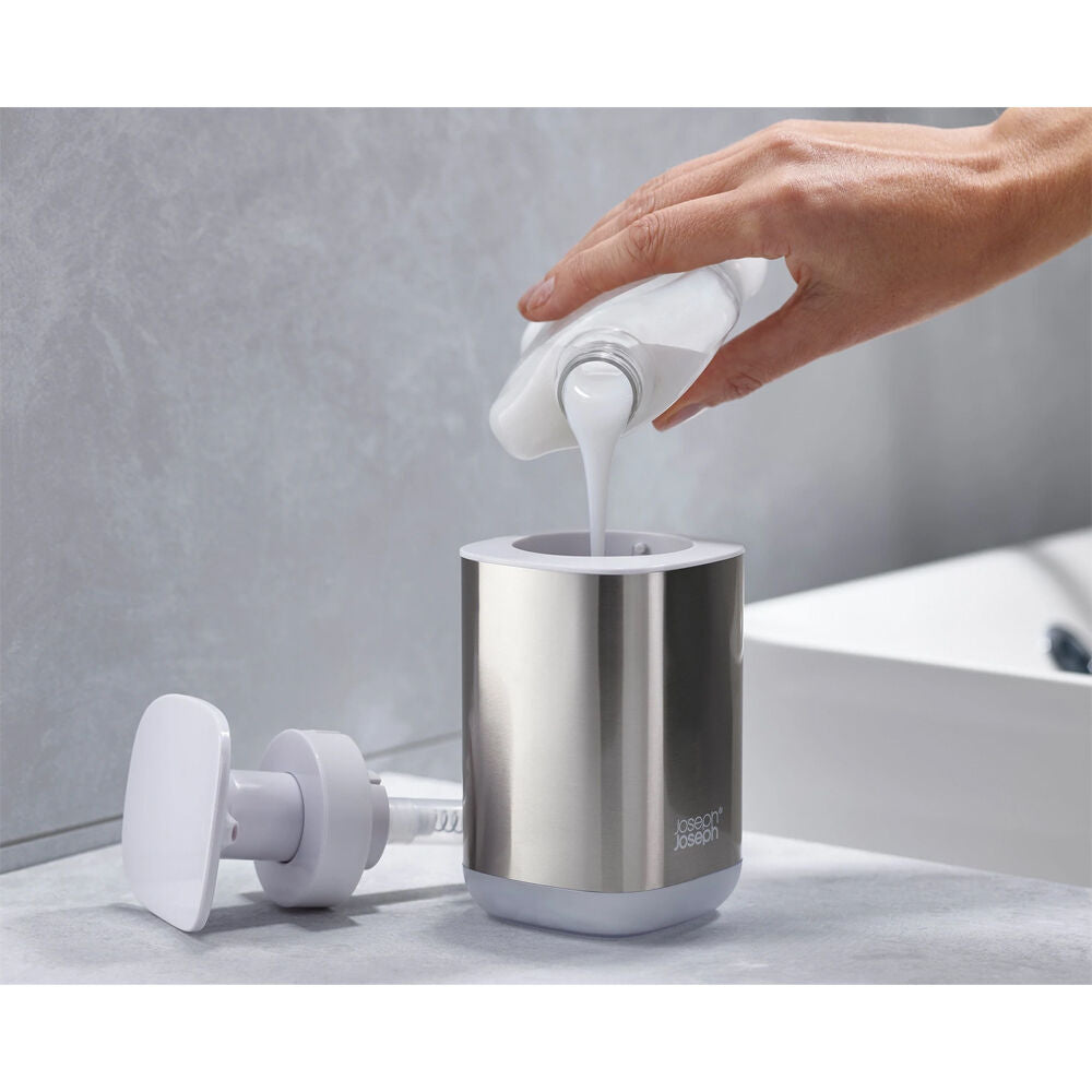 Joseph Joseph Presto Steel Soap Dispenser White (2 Pack) — image 3