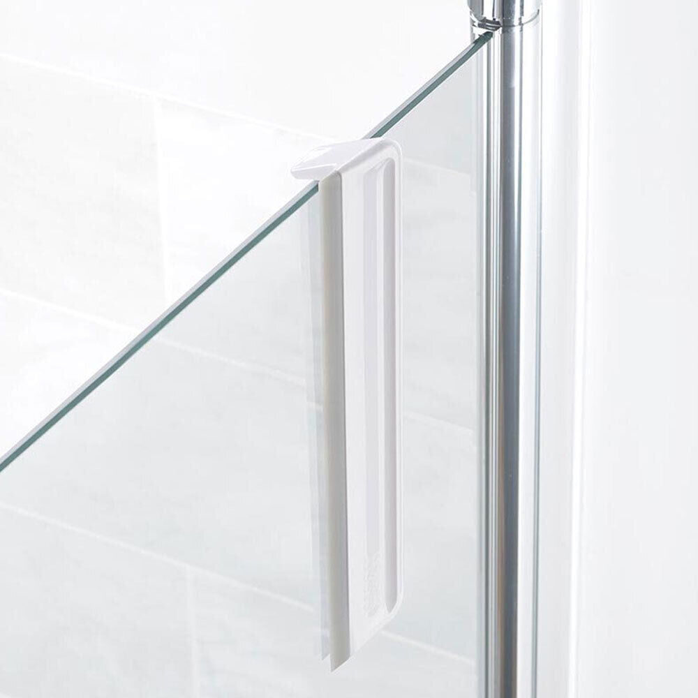 Joseph Joseph EasyStore Compact Shower Squeegee w/ Hanging Hook - Grey/White (2 Pack) — image 3