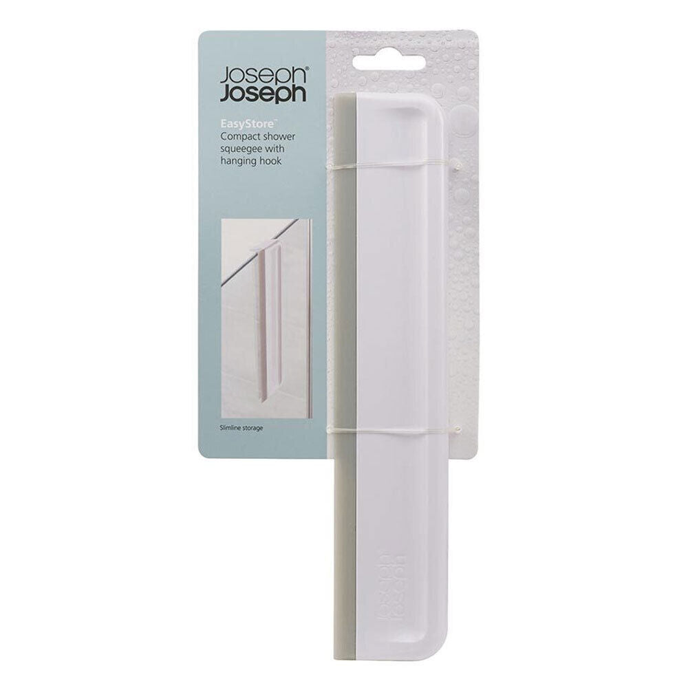 Joseph Joseph EasyStore Compact Shower Squeegee w/ Hanging Hook - Grey/White (2 Pack) — image 5