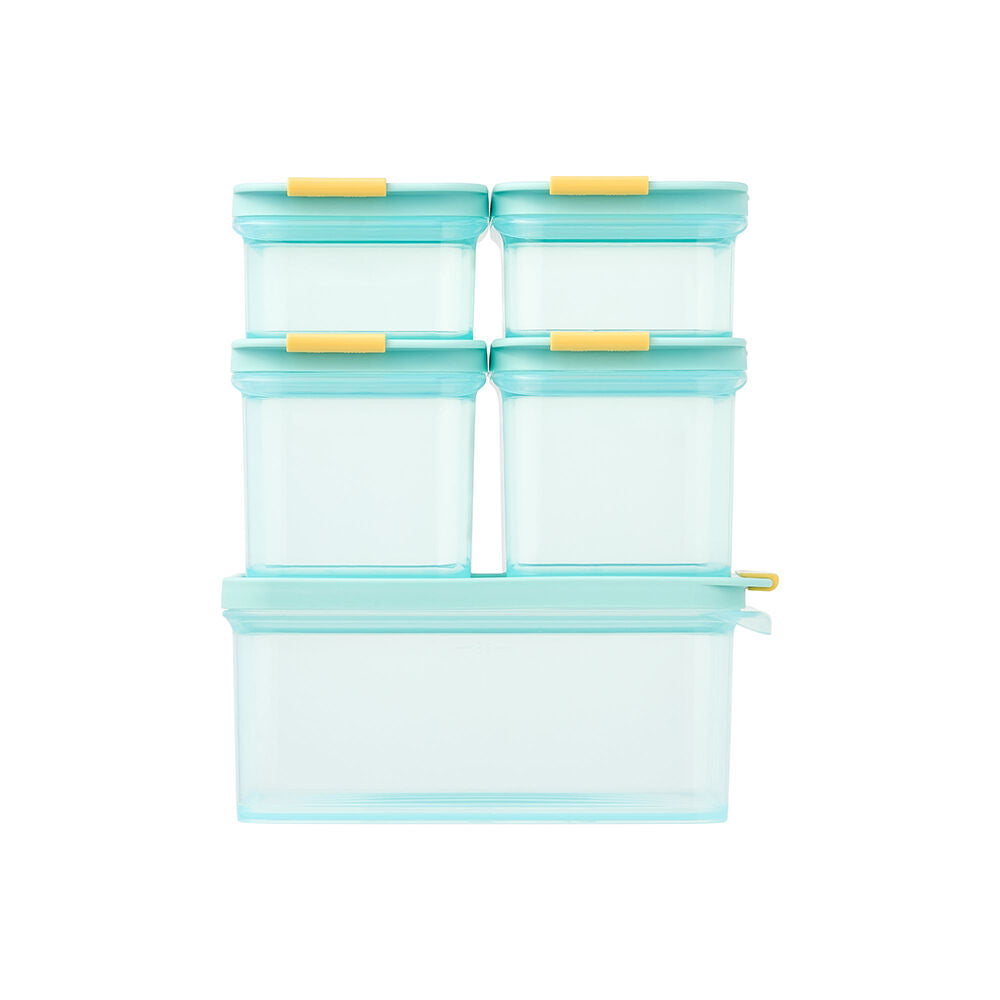 Locknlock Freezer Fit Airtight Lock Food Storage Container Starter Set (6 Pieces)