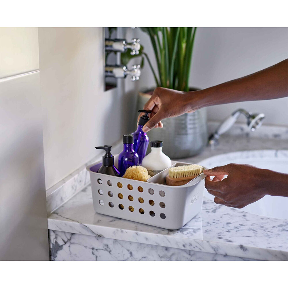 Joseph Joseph EasyStore 28cm Storage Basket Small Bathroom Organiser Ecru (2 Pack) — image 3