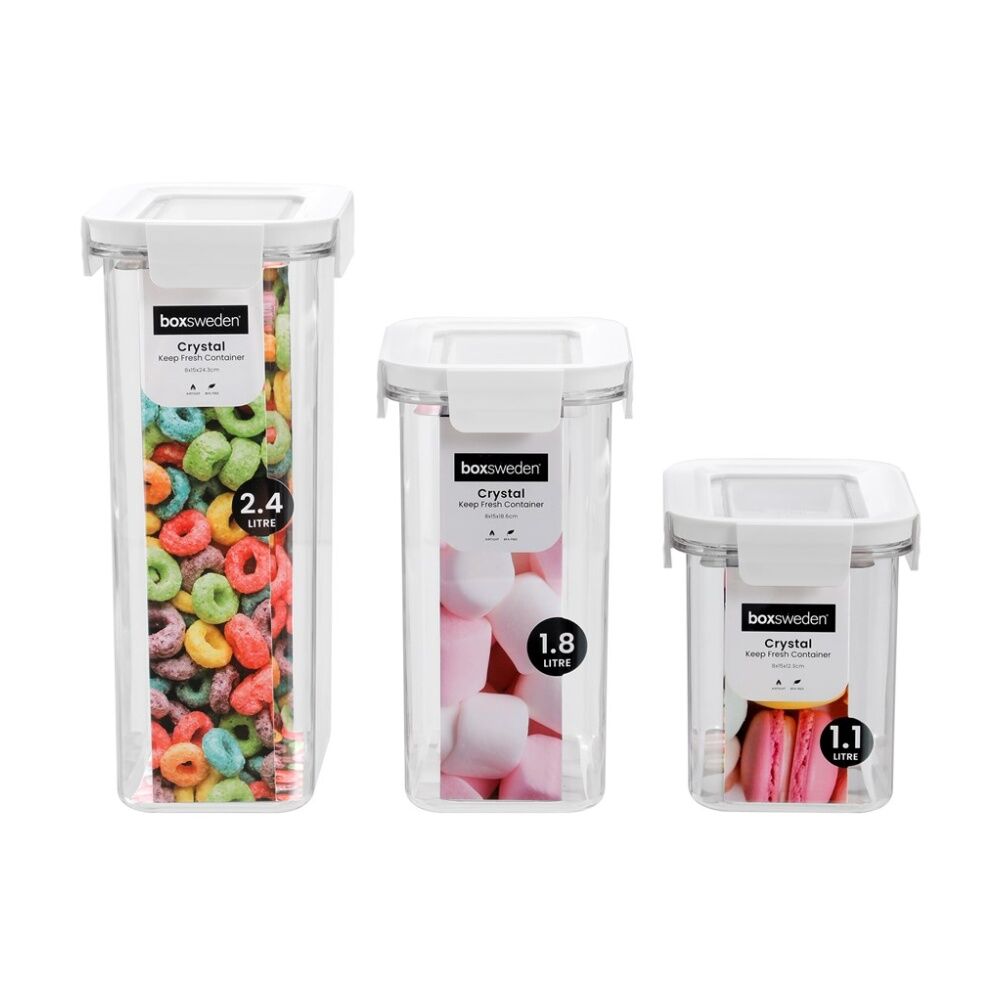 Lemon and Lime Crystal Keep Fresh Container 1.1L Food Safe Kitchenware (12 Pack) — image 7