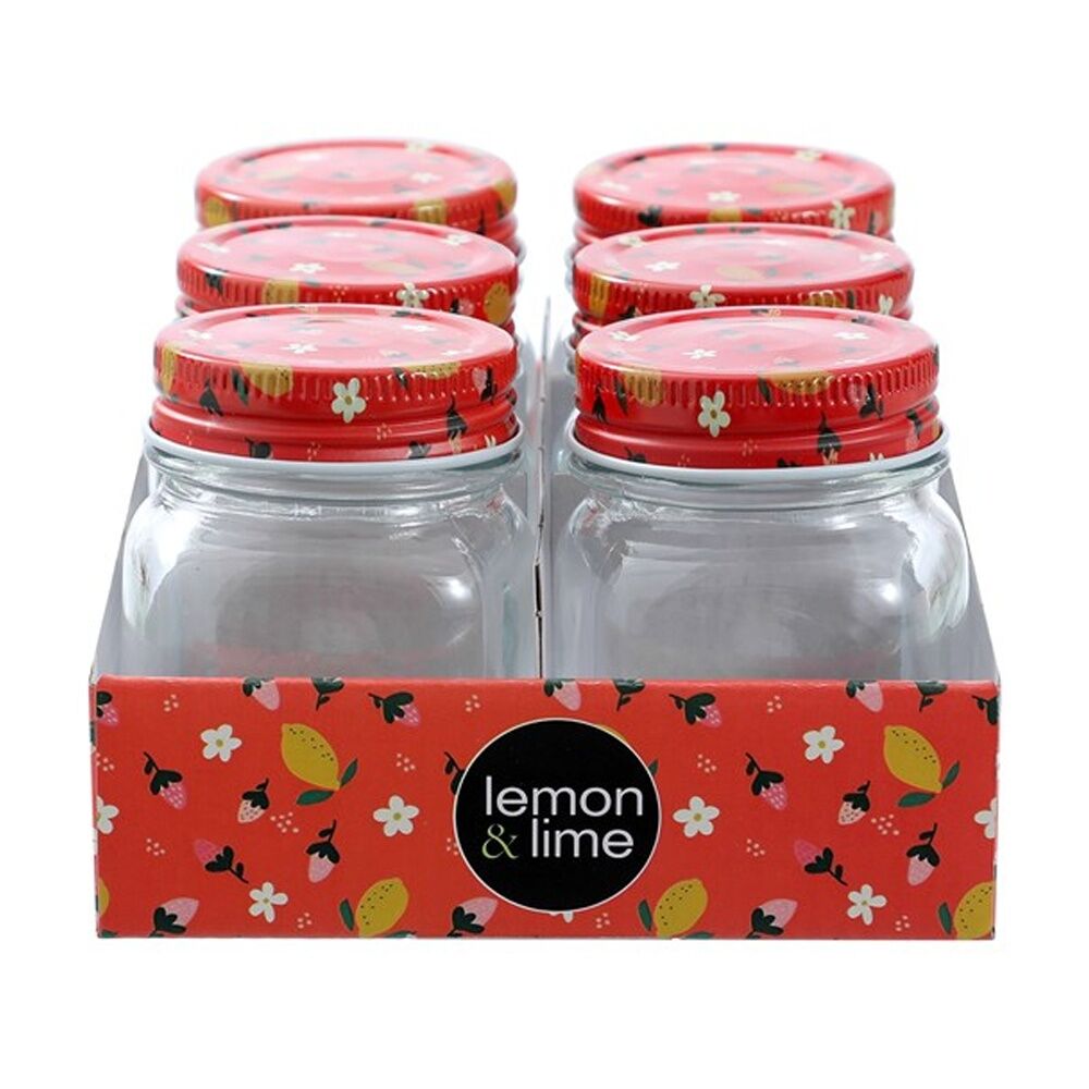 Lemon and Lime Roma Sherbert Garden Deco Conserve Jar 180ml Food Safe (6 Pieces) — image 4