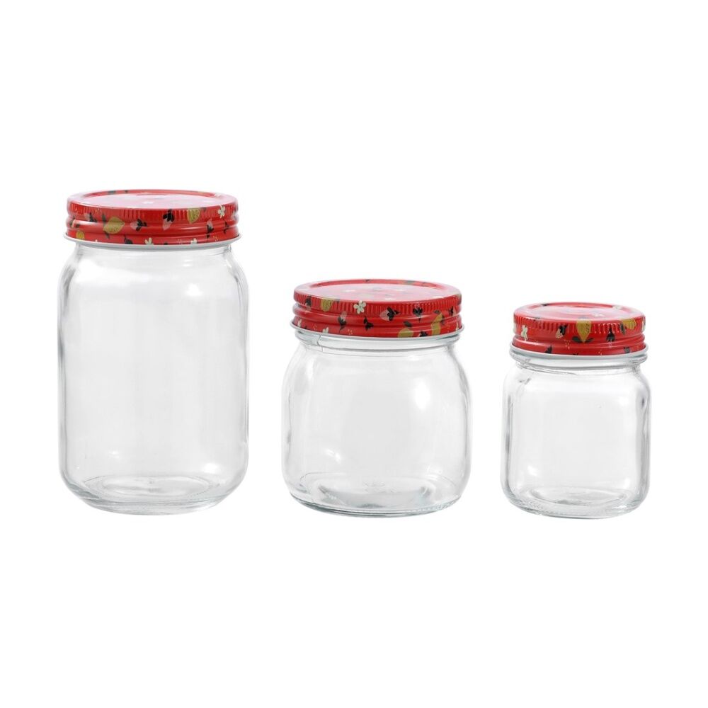 Lemon and Lime 6pc Lemon and Lime Roma Sherbert Garden Deco Conserve Jar 500ml Food Safe (4 Pack) — image 9
