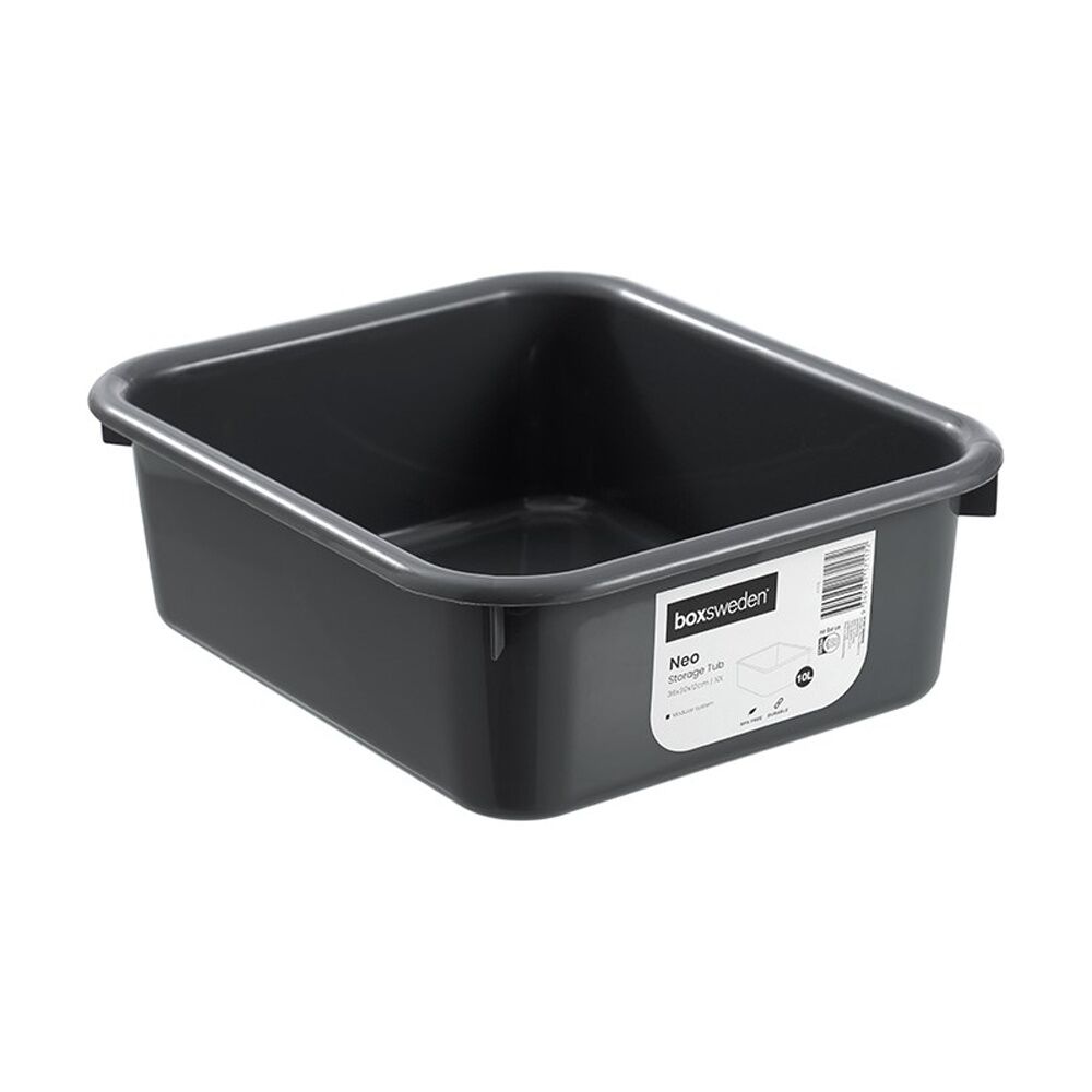 Boxsweden Neo Storage Tub 36x30x12cm 10L Home Organisation Assorted