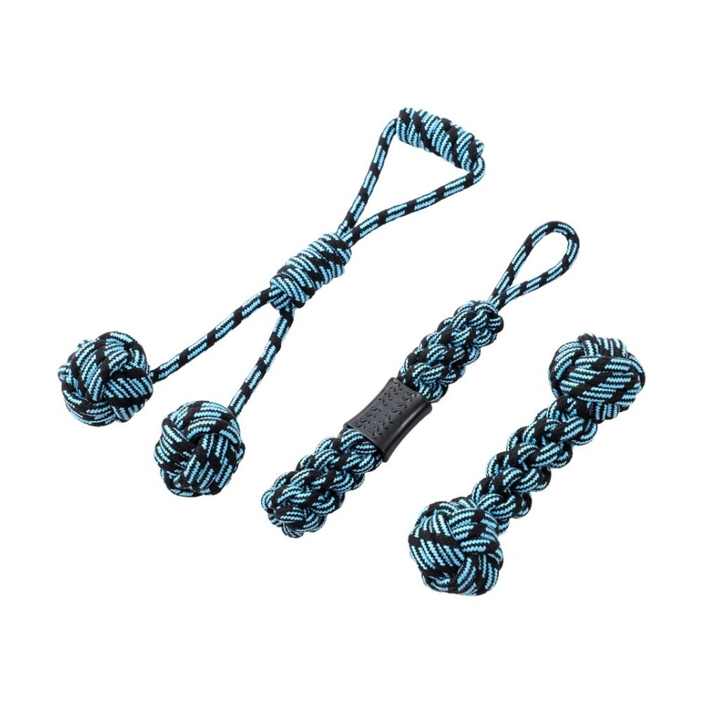 Paws and Claws Tug-Of-War Rope Tugger Toy For Healthy Teeth & Gums Assorted (6 Pack) — image 4