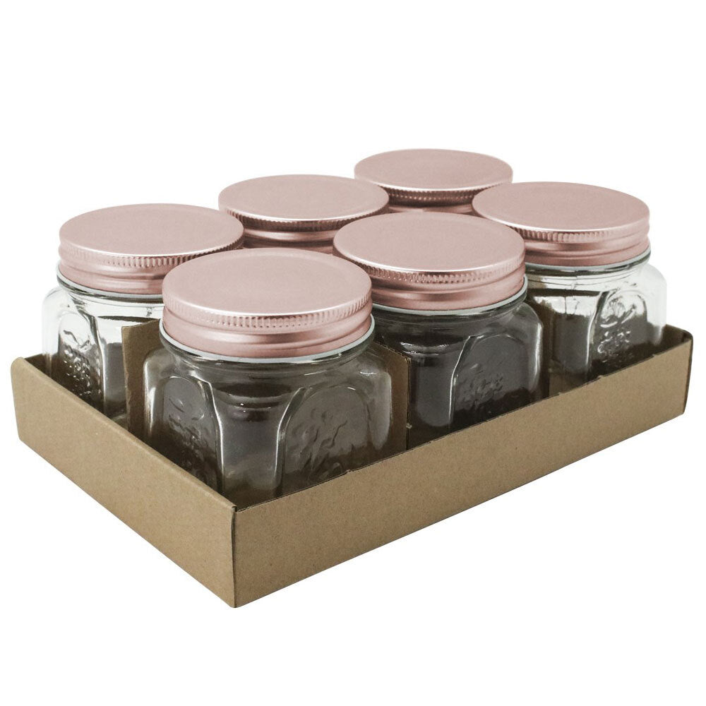 Lemon and Lime 6PK Lemon Lime Square Modena Glass Jar - 225ml (2 Pack) — image 4