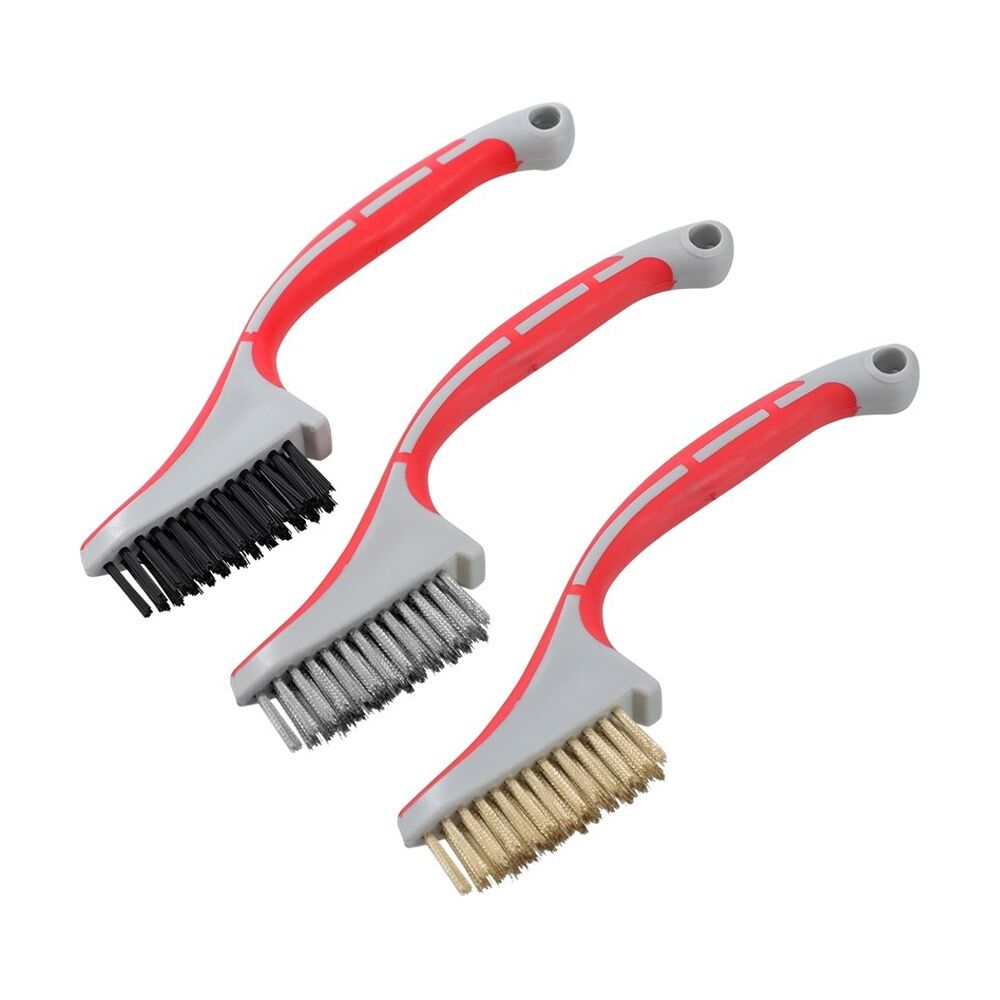Boxsweden 3pc Boxsweden Prime Wire Brush Set Heavy Duty Bristles for Cleaning (12 Pack) — image 4