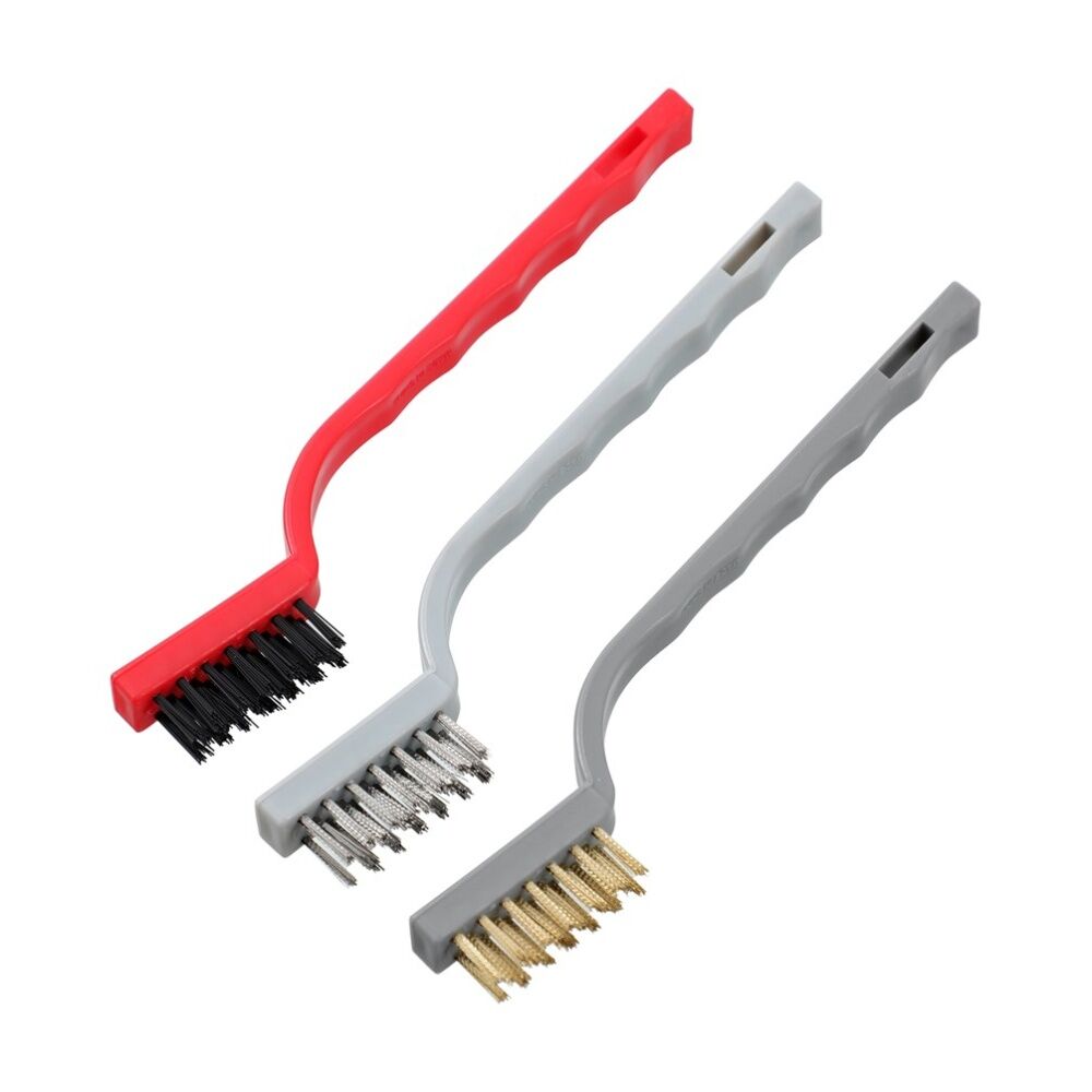 Boxsweden 3pc Boxsweden Prime Mini Wire Brush Set Heavy Duty Bristles for Cleaning (12 Pack) — image 3