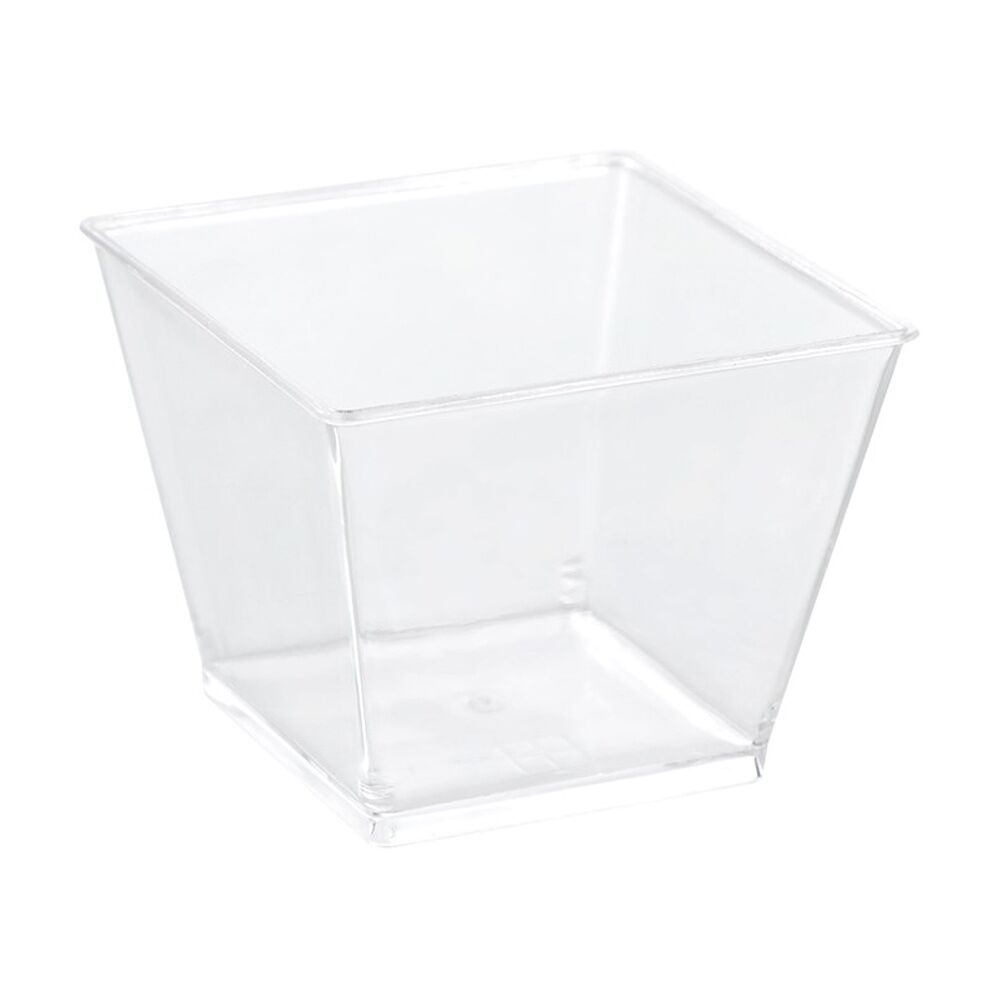 Lemon and Lime 10pc Lemon and Lime Mini Luxe Square Dessert Cup 125ml Reusable Cups (24 Pack) — image 3