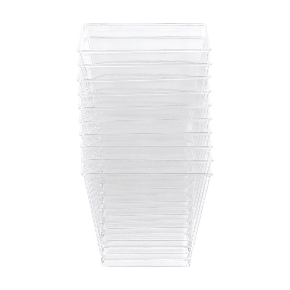 Lemon and Lime 10pc Lemon and Lime Mini Luxe Square Dessert Cup 125ml Reusable Cups (24 Pack) — image 4