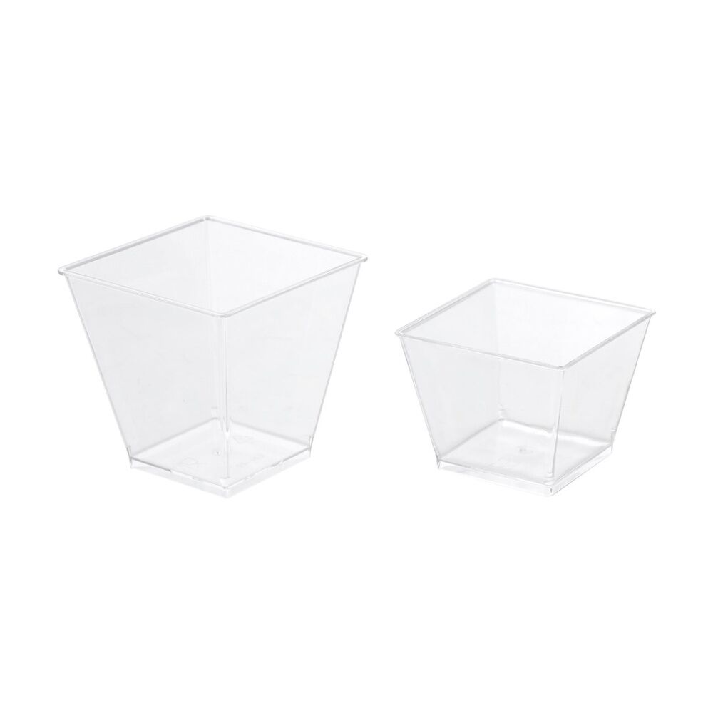 Lemon and Lime Mini Luxe Square Dessert Cup 125ml Reusable Cups (10 Pieces) — image 5