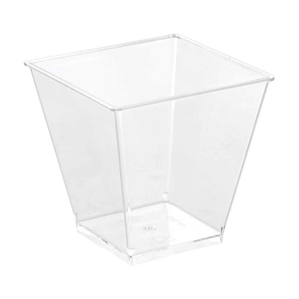 Lemon and Lime 12x 8pc Mini Luxe Square Dessert Cup 220ml Reusable Cups — image 3