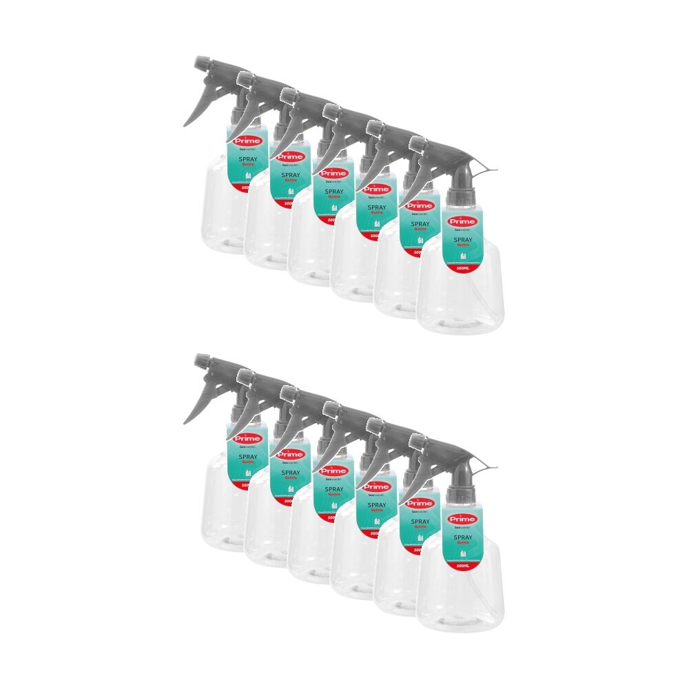 Boxsweden Prime Spray Bottle 500ml Empty with Adjustable Nozzle Assorted (12 Pack)
