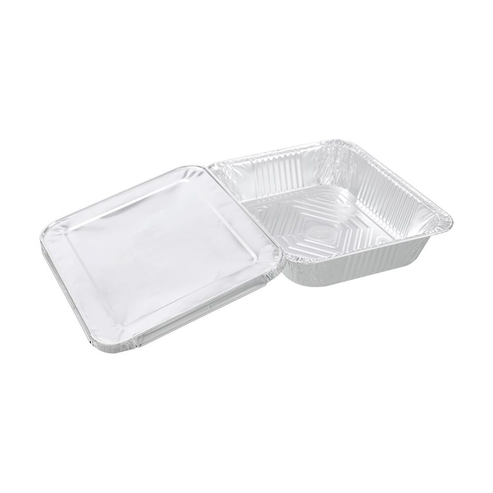Lemon and Lime 5pc Lemon and Lime Foil Tray With Lid 32x26x6.5cm Kitchenware (5 Pack) — image 3