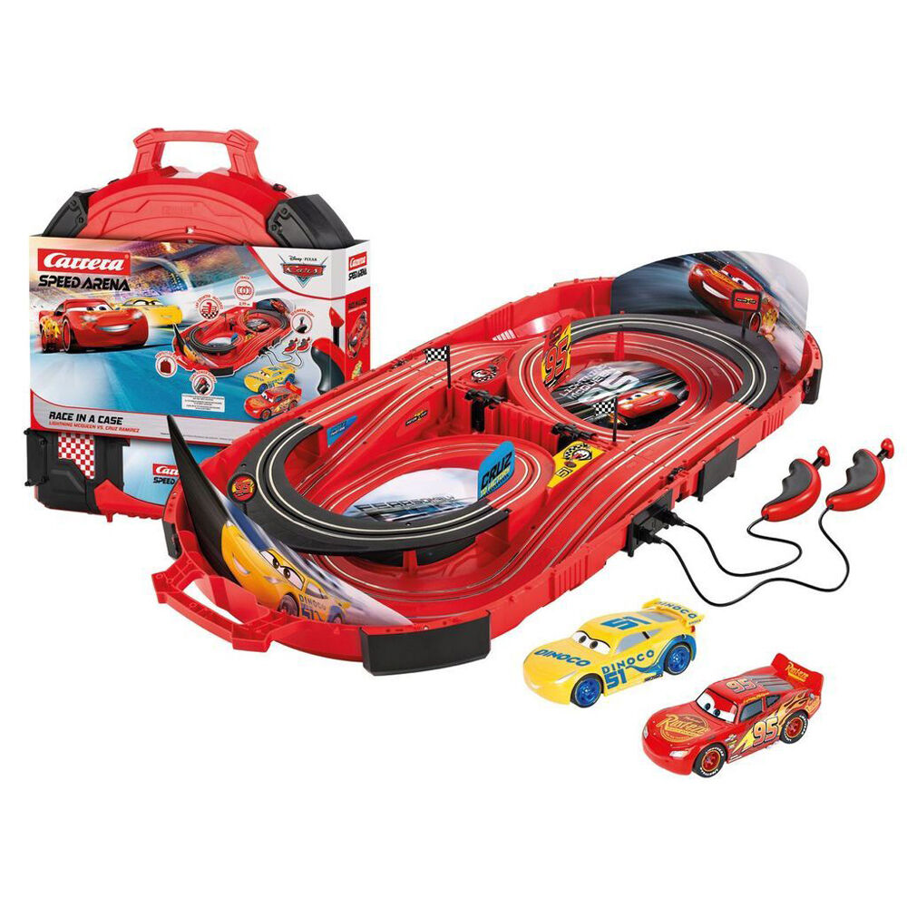 Carrera Kids Disney Pixar - Cars in Carry Case Slot Car Toy Race Track Set — image 2