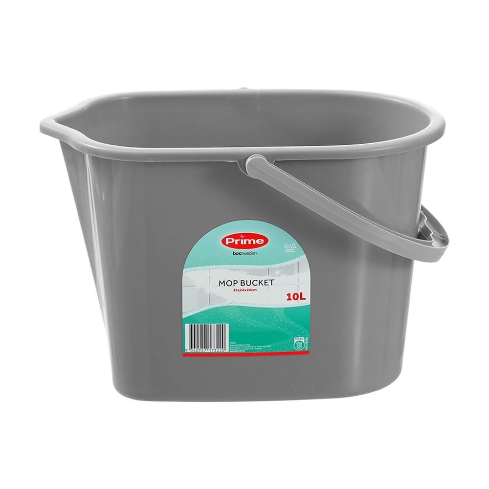 Boxsweden Prime Mop Bucket 35x24x24cm 10L for Cleaning Assorted