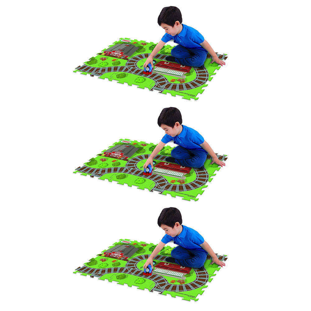 Thomas & Friends 28" x 19" Megamat Playmat Kids 3y+ Toy w/ 1 Assorted Vehicle (3 Pack)
