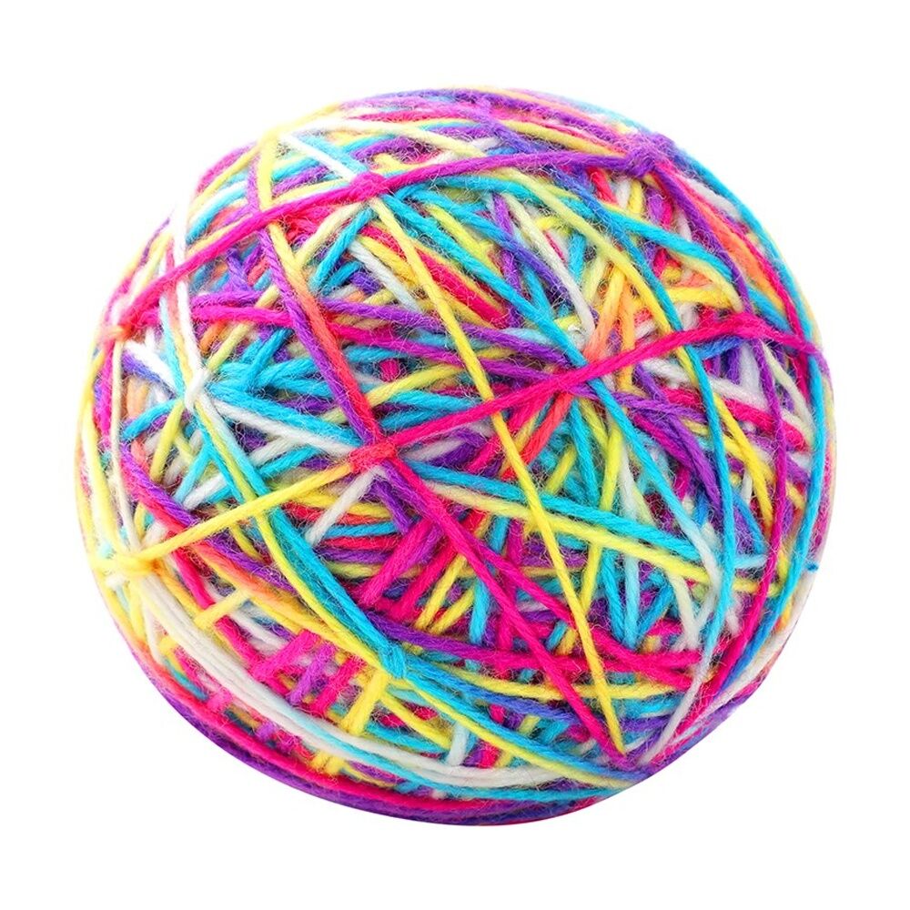 Paws and Claws Pounce Cat Wool Ball w/ Rattle 9cm Safe for Cats — image 2
