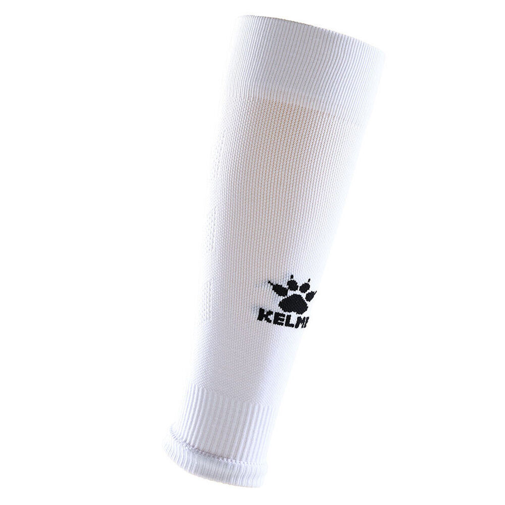 Kelme Sport White Footless Soccer Socks/Calf Sleeve Grip Sock Compatable