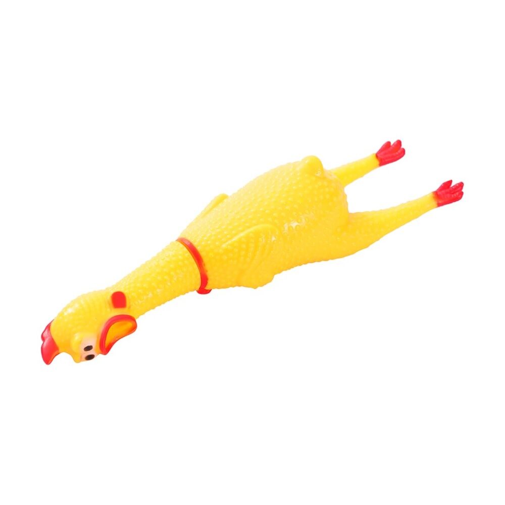 Paws and Claws Squawking Vinyl Chicken 28cm Squeezy Interactive Play Toy — image 4