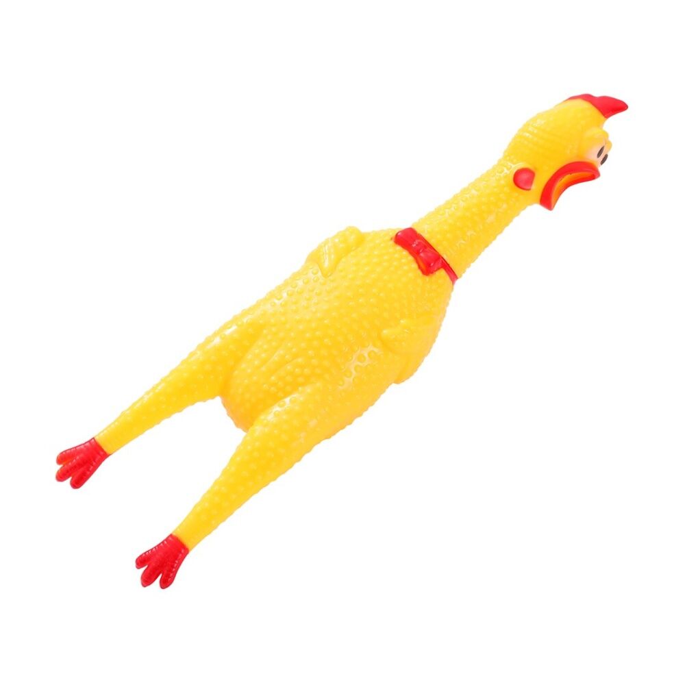 Paws and Claws Squawking Vinyl Chicken 28cm Squeezy Interactive Play Toy — image 2