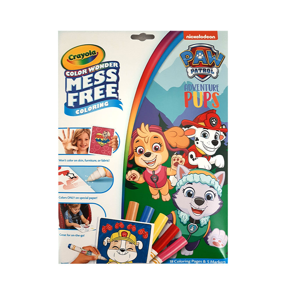 Crayola Colour Wonder Mess Free Colouring Pages w/ Marker Paw Patrol Kids 3y+ (2 Pack) — image 2