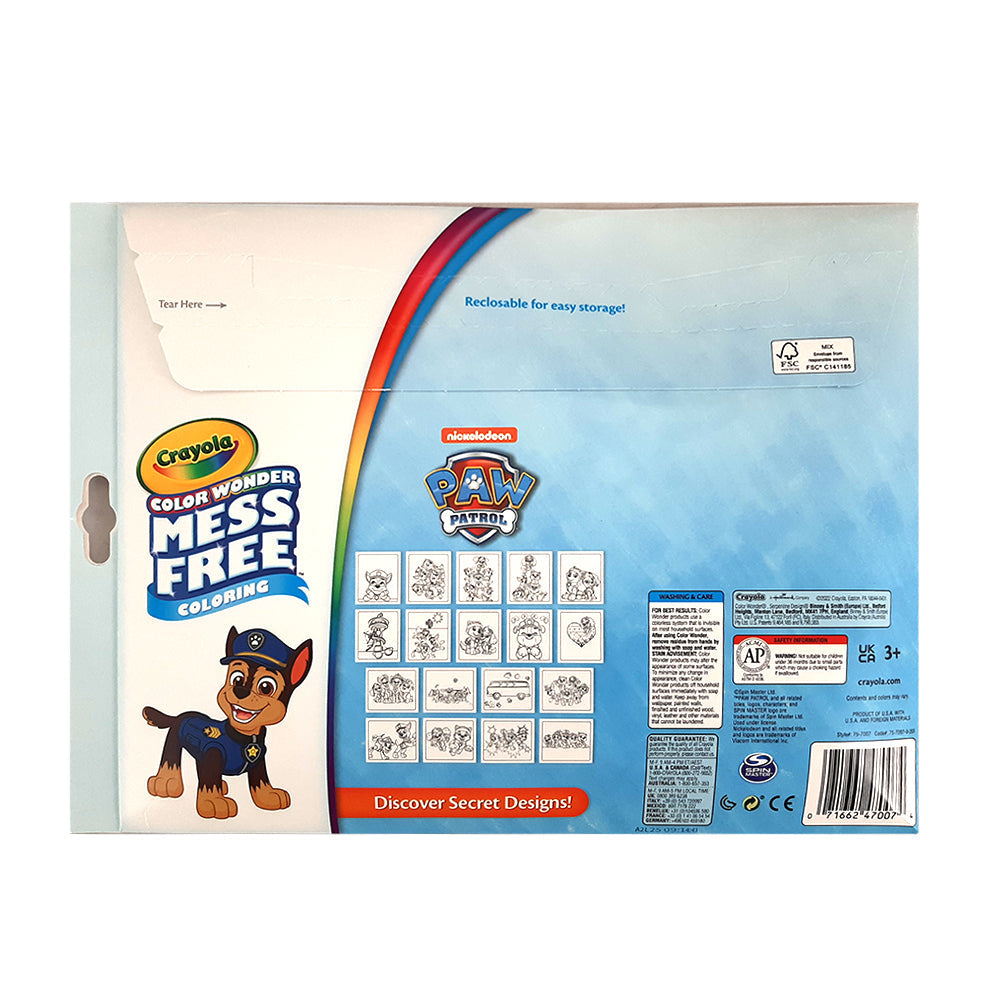 Crayola Colour Wonder Mess Free Colouring Pages w/ Marker Paw Patrol Kids 3y+ (2 Pack) — image 3