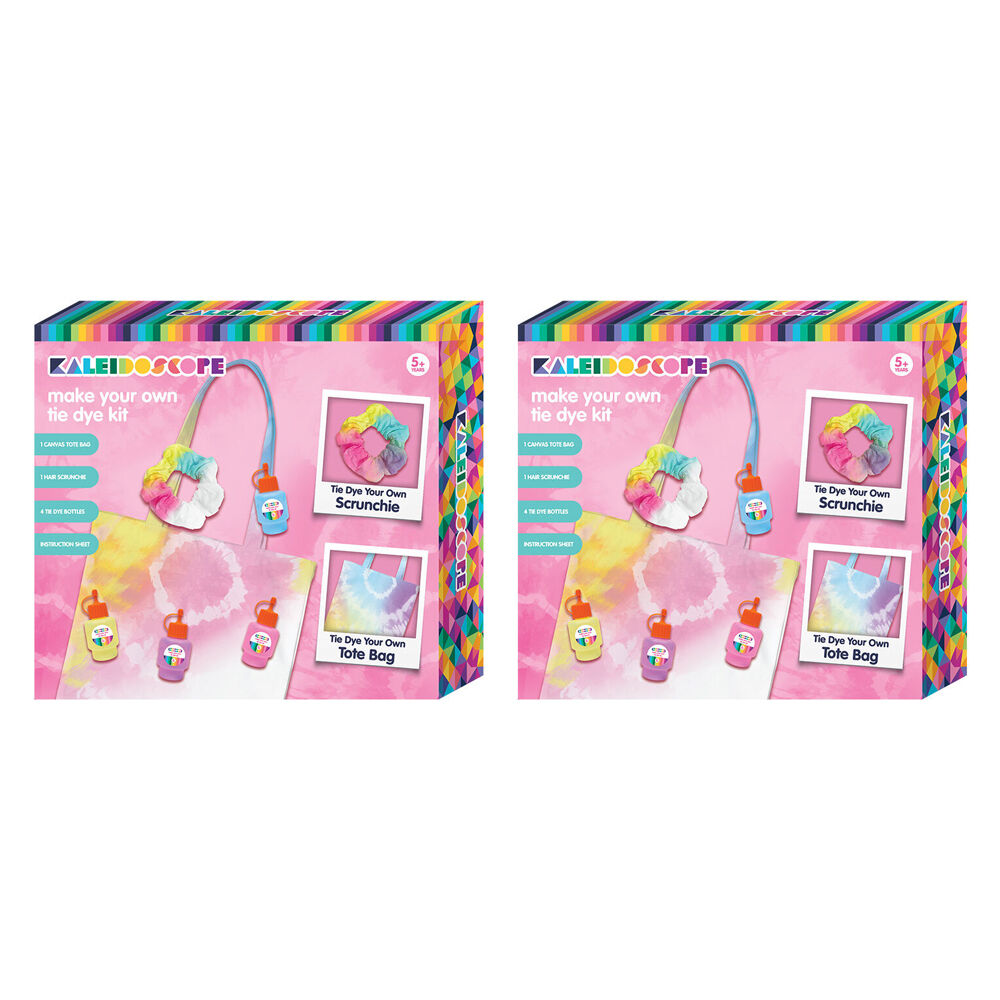 Kaleidoscope Make Your Own Tie Dye Kit Kids/Children Art Craft Toy 5y+ (2 Pack)