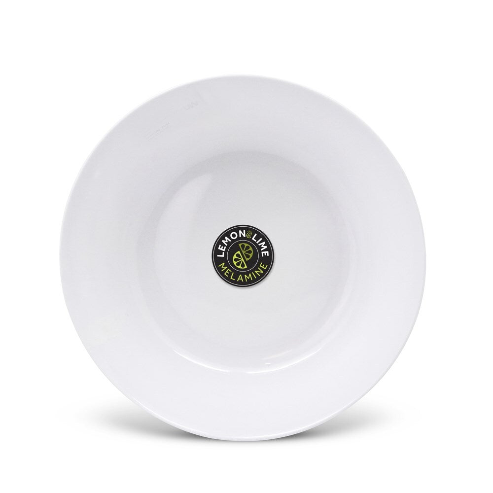 Lemon and Lime 19.5cm Melamine Side Plate Round - White (6 Pack) — image 2