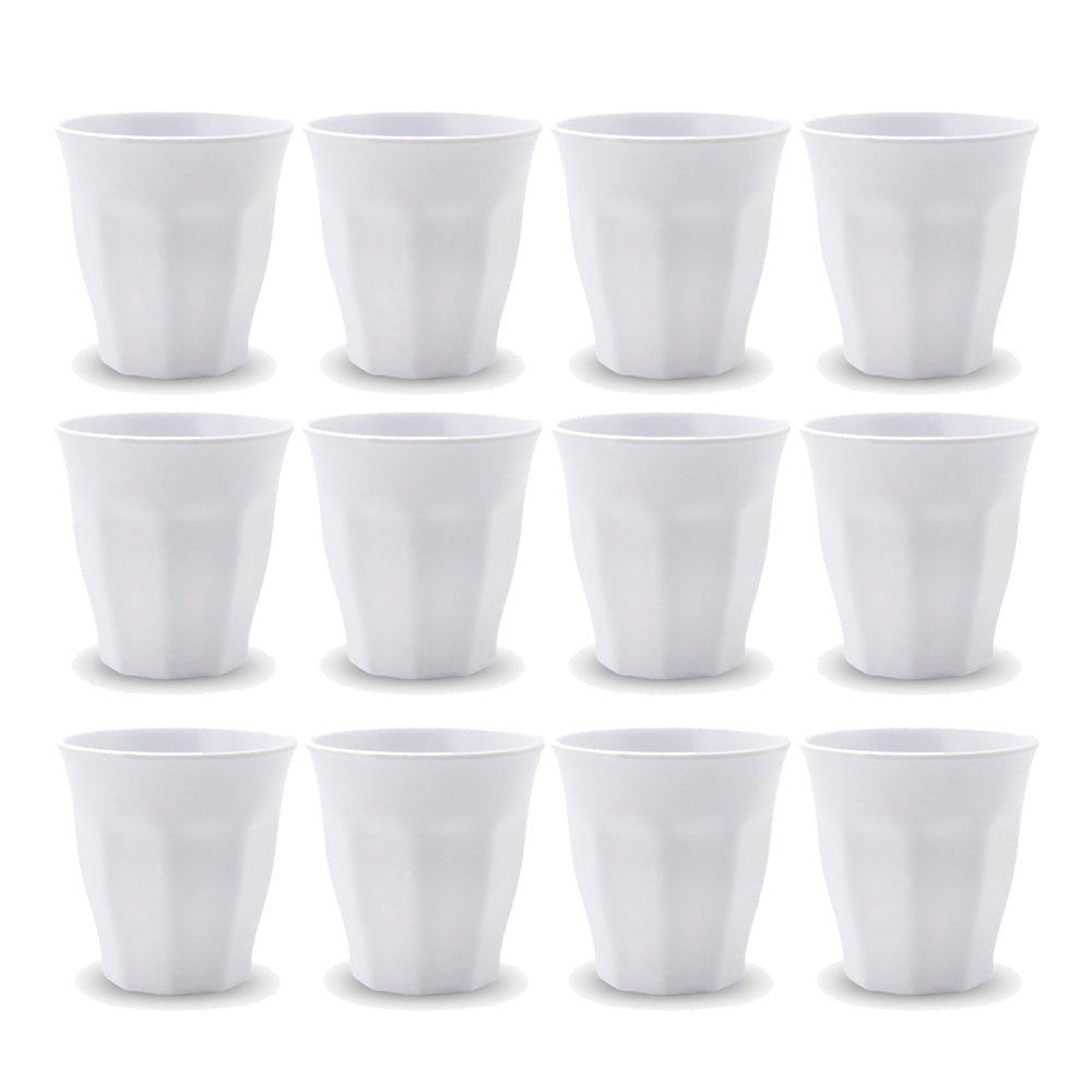 Lemon and Lime Melamine Cup Tumbler 300ml - White (12 Pack)