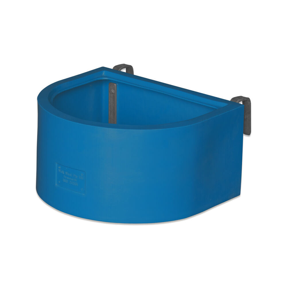 Agboss 45L Teal D Shape Horse Sables and Paddock Fence Feeder