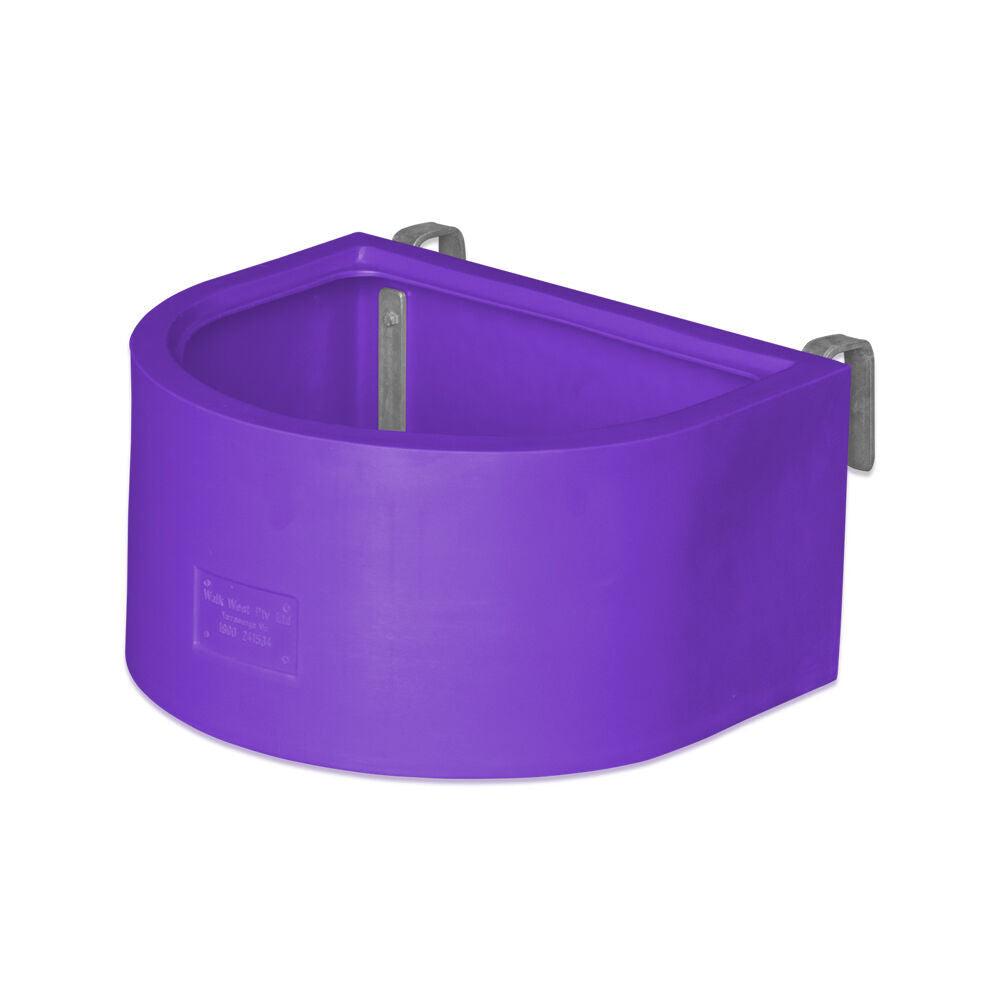Agboss 45L Purple D Shape Horse Sables and Paddock Fence Feeder