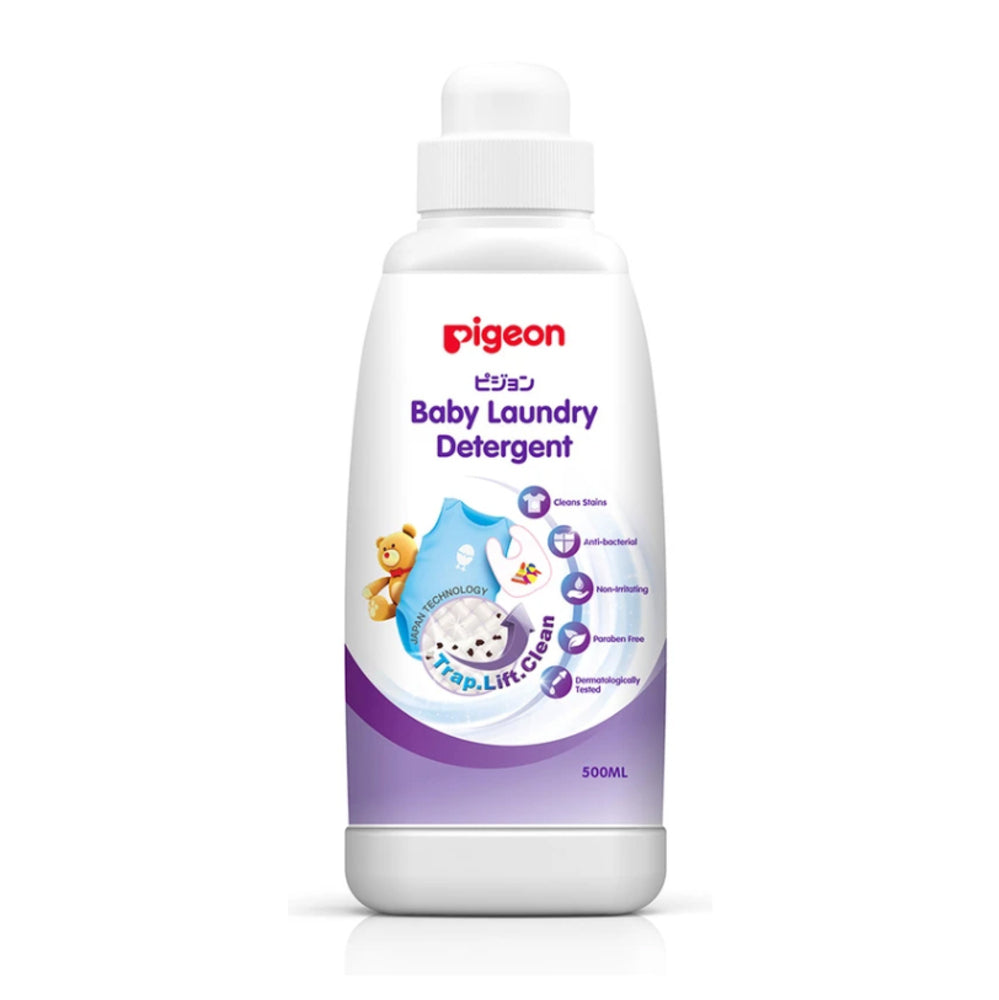 Pigeon 500ml Anti-bacterial Baby Laundry Detergent Liquid Infant/Kids Clothes (2 Pack) — image 2