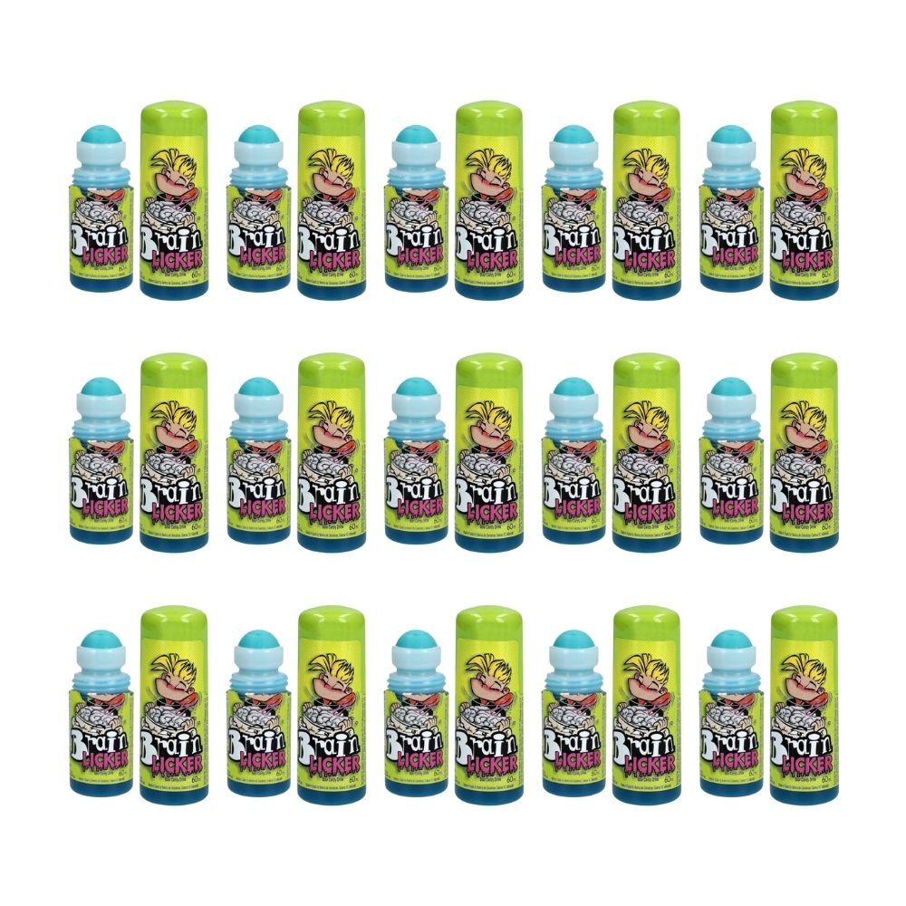 Brain Licker Sour Rolling Candy Lollies 60ml Liquid Confectionery (12 Pack)