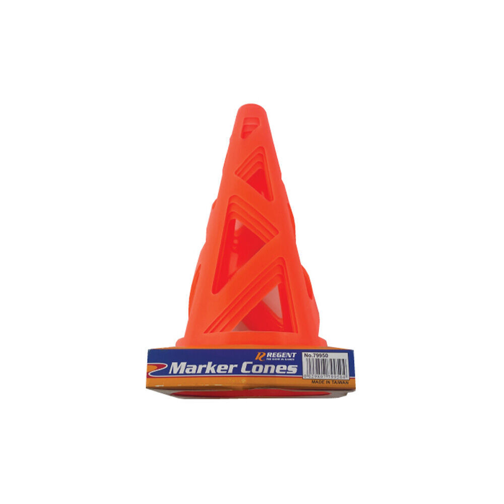 Regent 4pc Regent High Visibility Marker Training Cone Set 23cm Multi Coloured (4 Pack) — image 2