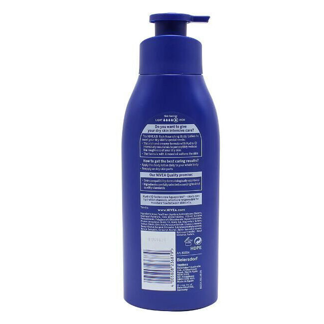 Nivea Rich Nourishing Body Lotion 400ml Deep Moisture Serum w/ Almond Oil (3 Pack) — image 3