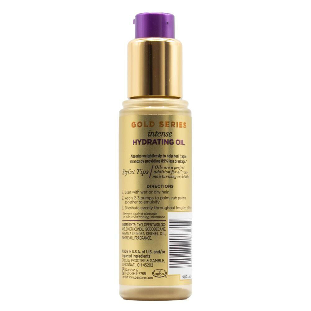 Pantene Loreal Pantene Gold Series Intense Hydrating Oil For All Hair Types 95ml (3 Pack) — image 3