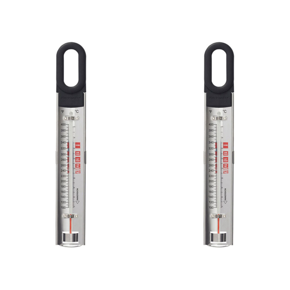 Kitchenaid Caddy Paddle Cooking Thermometer Stainless Steel 31cm Silver/BLK (2 Pack)