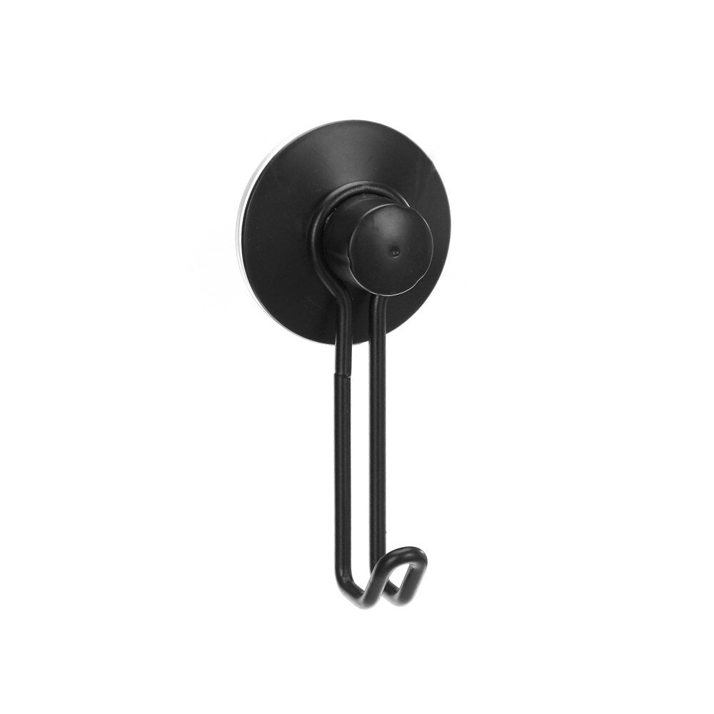 Boxsweden 12cm Wire Suction Hook Wall Hanging Bathroom Organiser/Holder BLK (2 Pack) — image 3