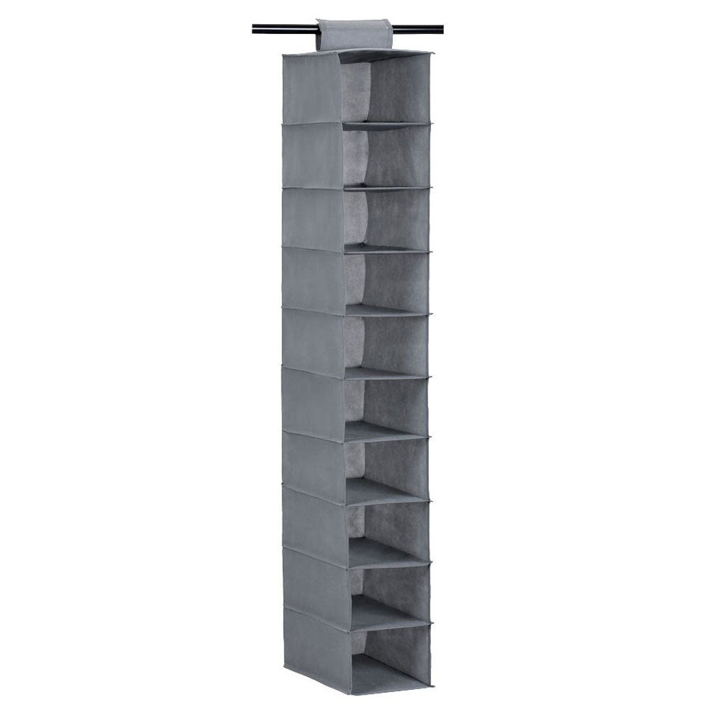 Boxsweden Mode 130cm 10 Compartment Shelf Hanging Storage Organiser Assorted (2 Pack) — image 3